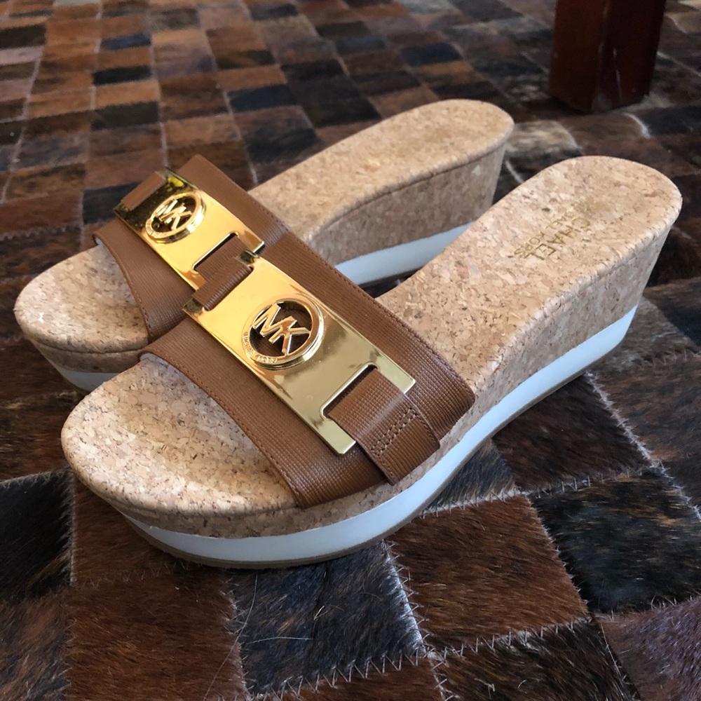 NWOT Michael Kors Wedged Sandals